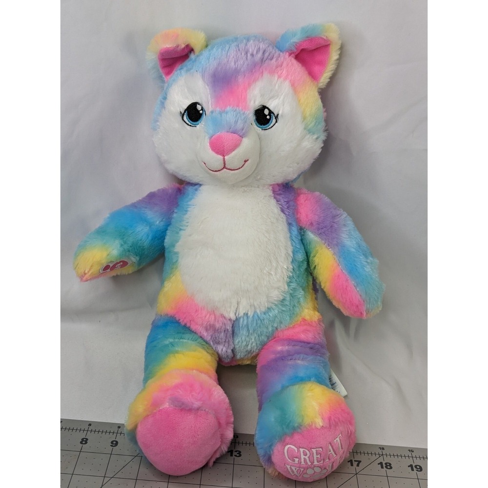 Build a Bear Great Wolf Lodge Plush Rainbow 18 Inch 2021 Stuffed Animal Toy